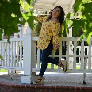 XOXO Off the Shoulder Floral Top